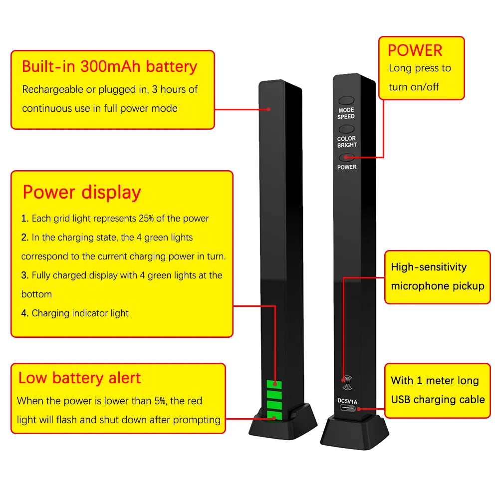 GlowPad™ RGB Pickup Rhythm 16/32 LED Light Bar